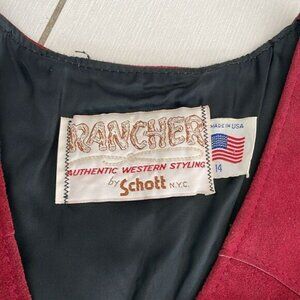 Authentic Vintage SCHOTT RANCHER Suede Vest